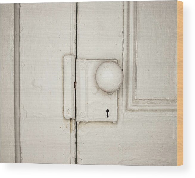 Door Wood Print featuring the photograph Antique Door Knob 4 by Amelia Pearn