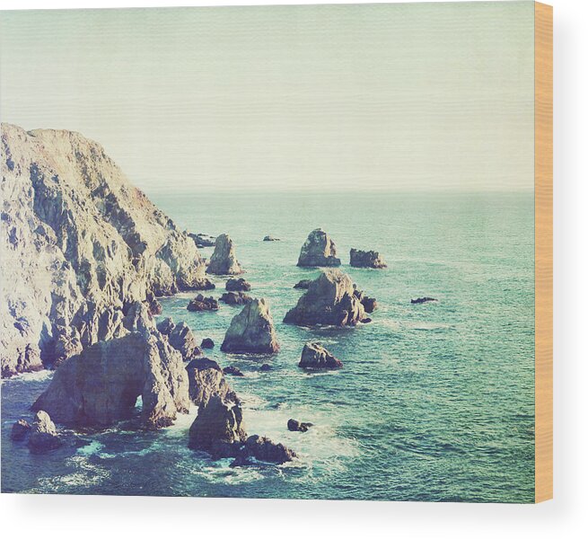 Coastal Wood Print featuring the photograph California Beauty by Lupen Grainne