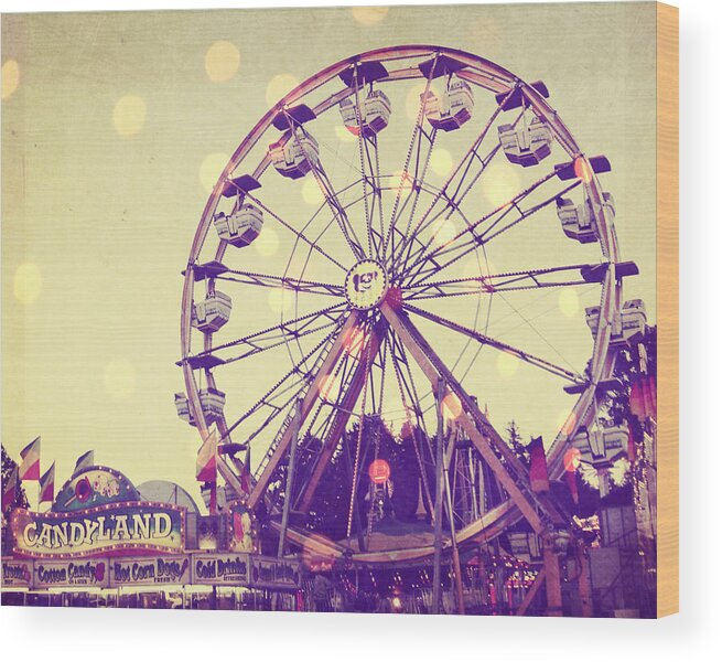 Carnival Wood Print featuring the photograph Candyland by Lupen Grainne