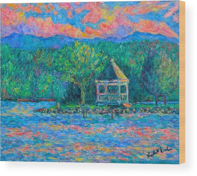 Lake Wood Print featuring the painting Claytor Lake Memory by Kendall Kessler