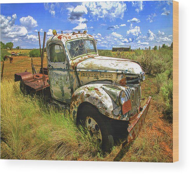 Old Wood Print featuring the photograph Dove Creek 66 by Don Schimmel