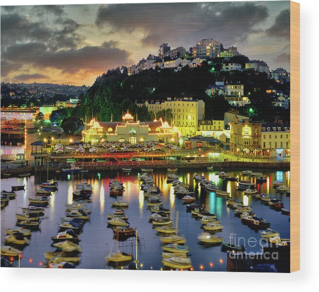 Nag895249x Wood Print featuring the photograph An Evening in Torquay by Edmund Nagele FRPS