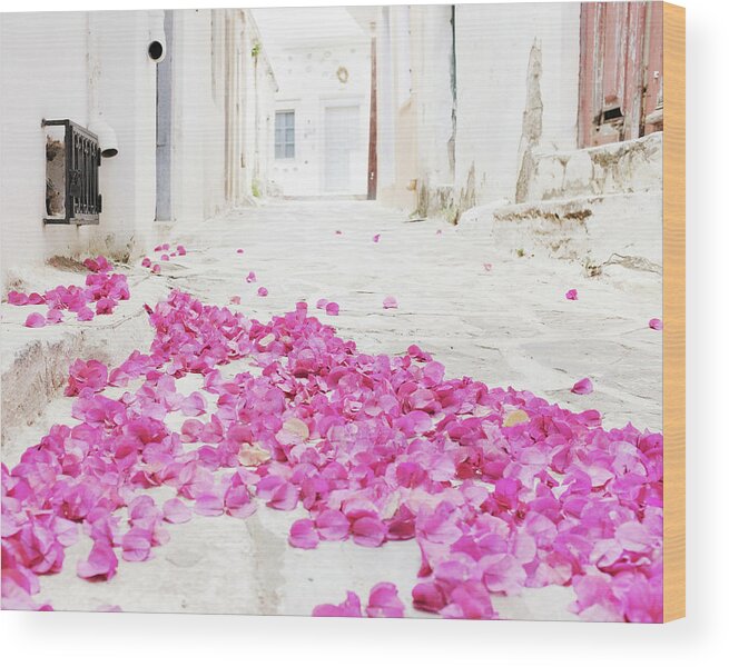 Greece Wood Print featuring the photograph Flower Carpet by Lupen Grainne
