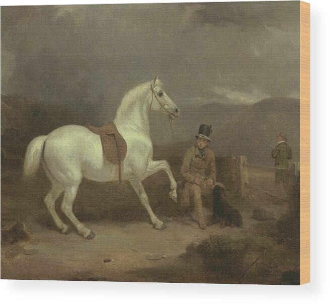 19th Century Painters Wood Print featuring the painting Grey Shooting Pony by Thomas Woodward