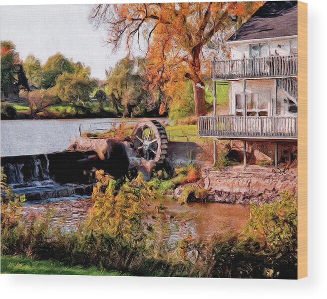 Hayton Mill Wood Print featuring the digital art Hayton Mill by Stacey Carlson