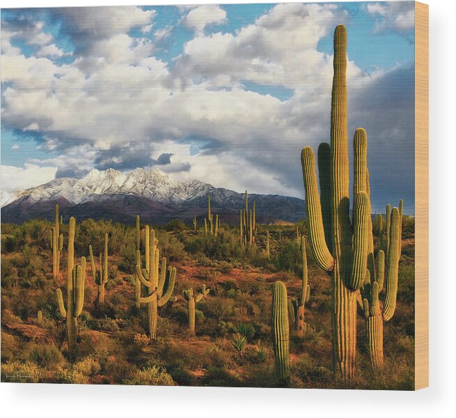 Art Wood Print featuring the photograph High Desert Snow by Rick Furmanek