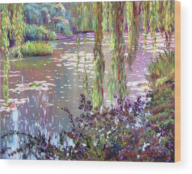 Impressionism Wood Print featuring the painting Homage to Monet by David Lloyd Glover