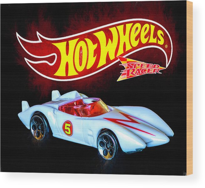  Wood Print featuring the photograph Hot Wheels Speed Racer Mach 5 by James Sage