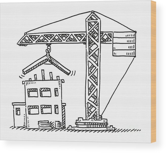 270+ Sketch Of The Cranes In The Seaport Illustrations, Royalty-Free Vector  Graphics & Clip Art - iStock