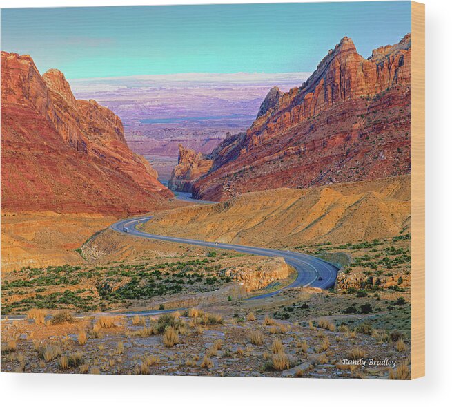 Usa Wood Print featuring the photograph Interstate 70 through Utah by Randy Bradley