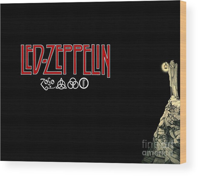 Led Wood Print featuring the photograph Led Zeppelin by Action