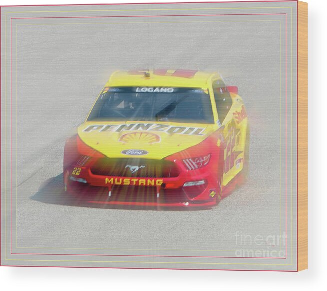 Joey Logan's Wood Print featuring the photograph Logano by Billy Knight