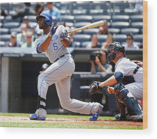 People Wood Print featuring the photograph Lorenzo Cain by Al Bello
