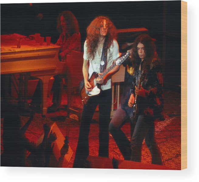 Lynyrd Skynyrd Wood Print featuring the photograph Lswint76colorslide #24 by Benjamin Upham