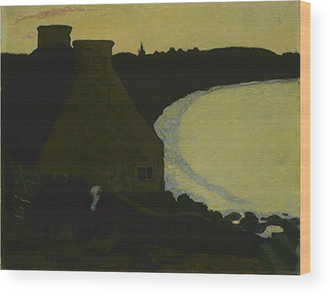  Wood Print featuring the painting Maurice Denis - Breton Landscape by Les Classics