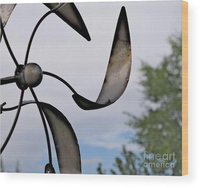 Metal Wood Print featuring the photograph Metal Against Sky by Kae Cheatham
