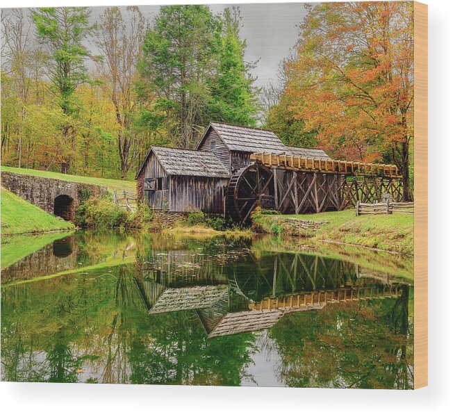 Mabry Mill Wood Print featuring the photograph Moody Mabry by SC Shank