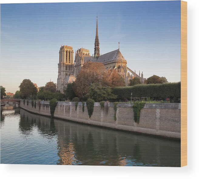 Europe Wood Print featuring the photograph Notre Dame Cathedral First Light by Jemmy Archer