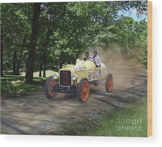 Great Race Wood Print featuring the photograph Number 3 Finds A Shortcut by Ron Long