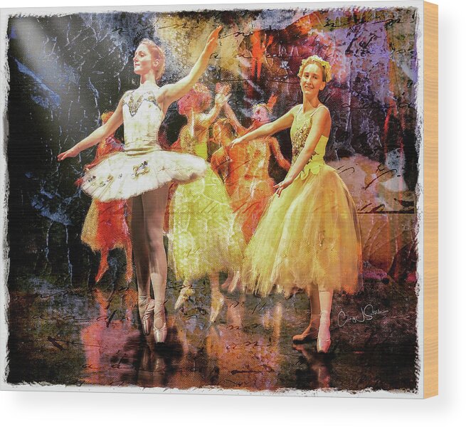 Ballerina Wood Print featuring the photograph Nutcracker-Flower Dancers II by Craig J Satterlee
