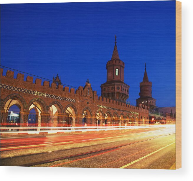 Arch Wood Print featuring the photograph Oberbaumbrucke, Berlin by Danilovi