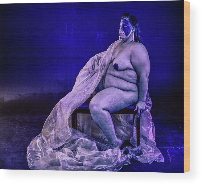 Black Light Wood Print featuring the photograph Queen of Men by Jose Pagan