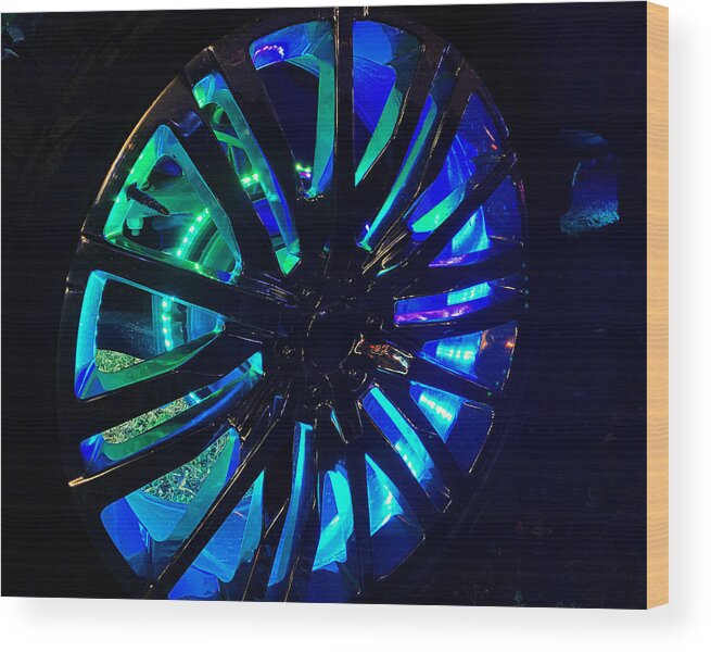 Car Wood Print featuring the photograph Rim 1 by Lee Darnell