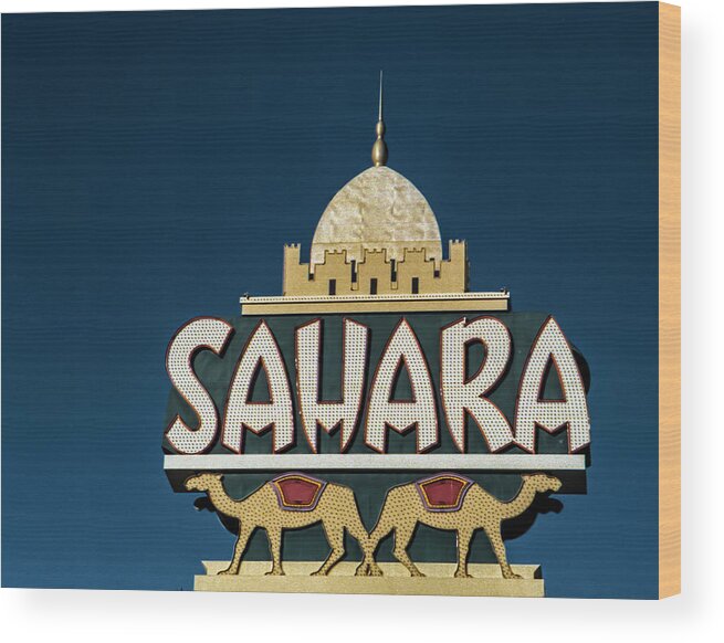 Film Wood Print featuring the photograph Sahara Hotel 35 mm Film 2005 by Matthew Bamberg