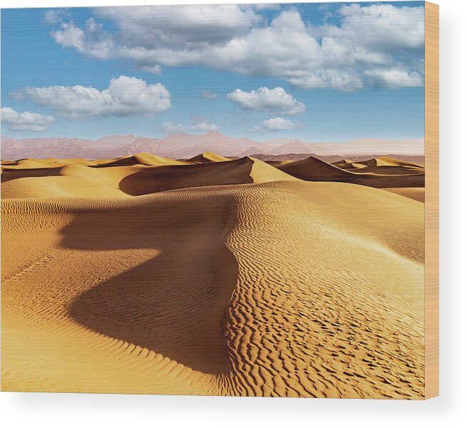 Sand Dunes Wood Print featuring the photograph Sand Dunes by GLENN Mohs