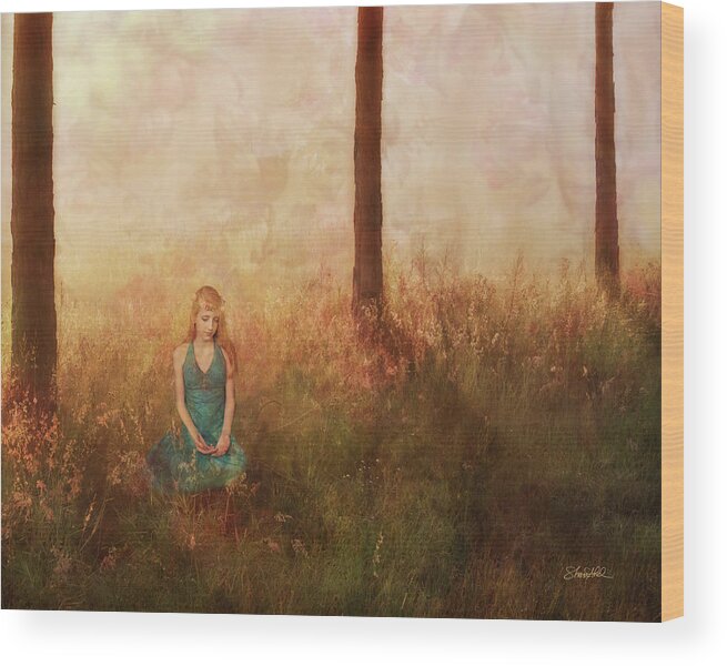 Fine Art Wood Print featuring the photograph Serenity by Shara Abel