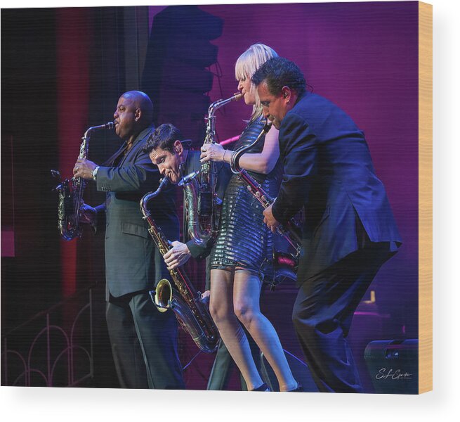 Smooth Jazz Wood Print featuring the photograph Smooth Jazz Greats by Steven Sparks