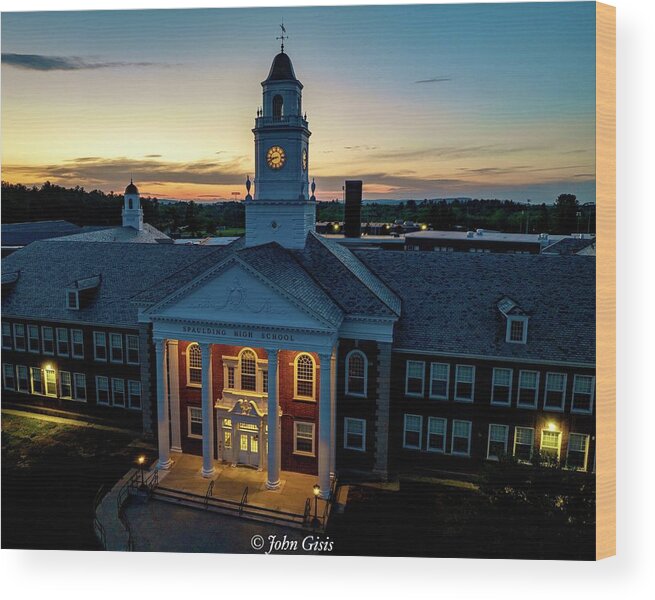  Wood Print featuring the photograph Spaulding High School by John Gisis