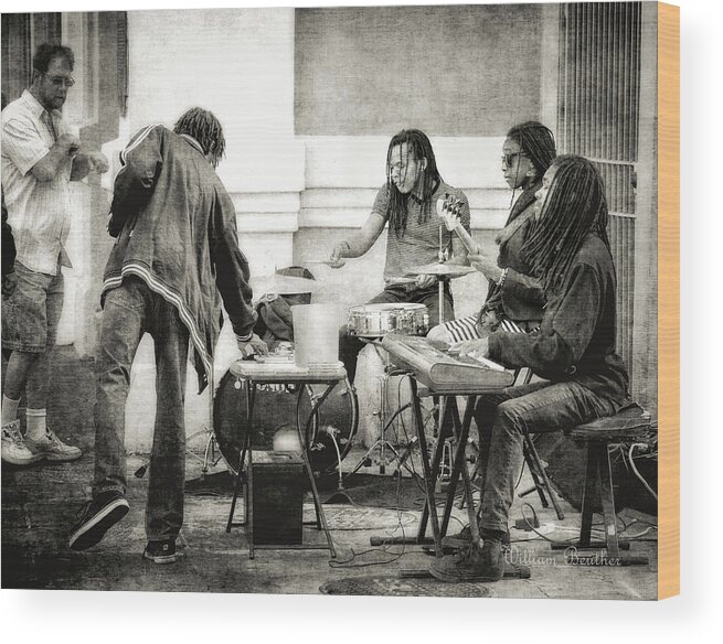 New Orleans Wood Print featuring the photograph Street Beat by William Beuther
