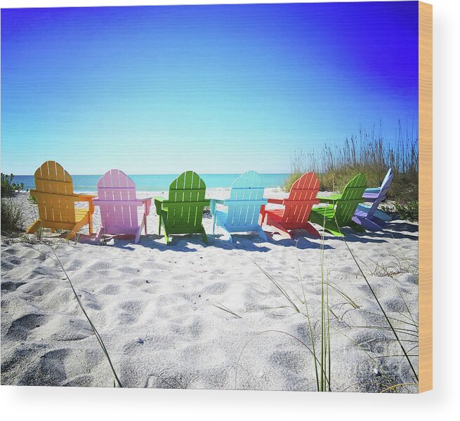 Florida Wood Print featuring the photograph Surroundings - Rainbow Beach I by Chris Andruskiewicz