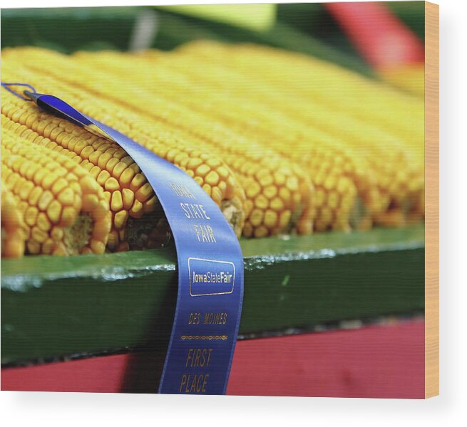 Corn Wood Print featuring the photograph That's A Winner by Lens Art Photography By Larry Trager