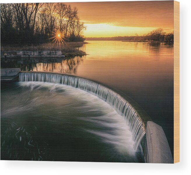 Madison Wood Print featuring the photograph The Evening Flow by Nate Brack