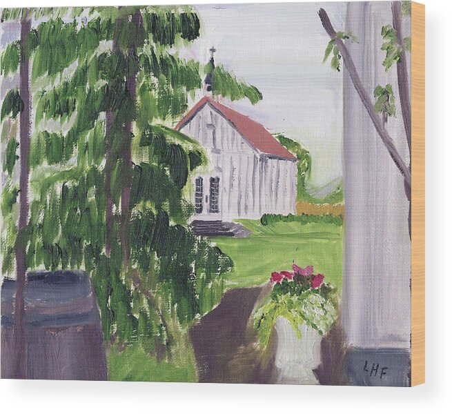 Oregon Wood Print featuring the painting Wedding Day Oregon 2019 by Linda Feinberg