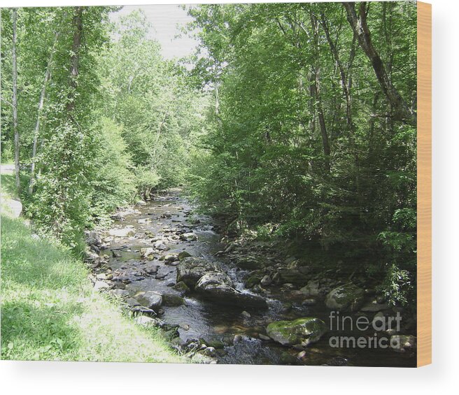 Cumberland Gap Photography Wood Print featuring the photograph   Cumberland Gap Tenn by R A W M 