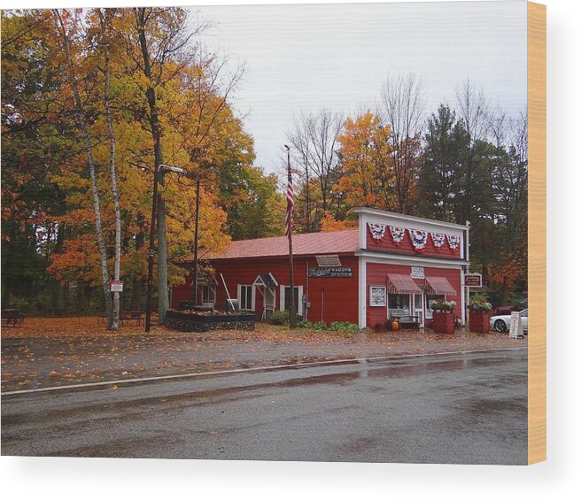 Michigan Wood Print featuring the photograph Good Hart General Store by Keith Stokes