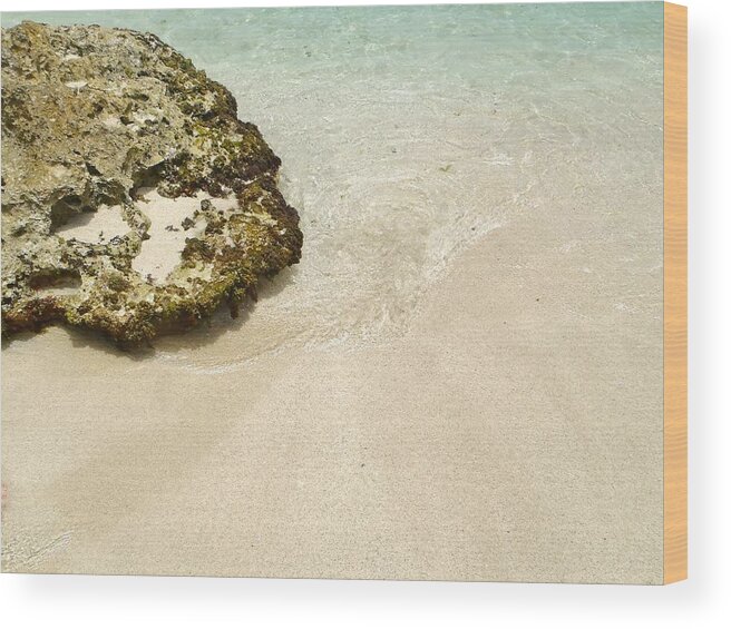 Aruba Wood Print featuring the photograph Aruba Tide #1 by Curtis Krusie