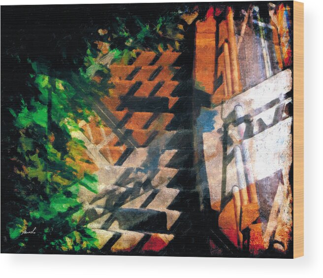 Grunge Wood Print featuring the photograph Less Travelled 19 #1 by The Art of Marsha Charlebois