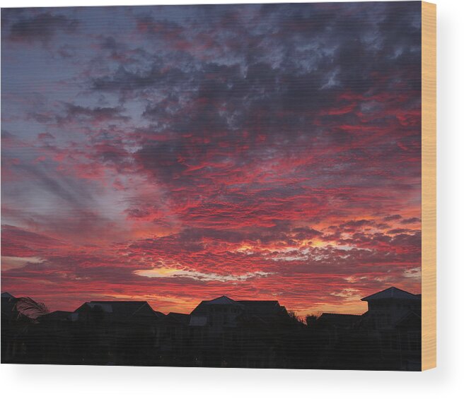 Sailors Wood Print featuring the photograph Sailor's Delight Sky by Jean Macaluso