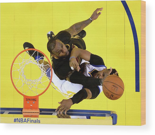 Playoffs Wood Print featuring the photograph 2016 Nba Finals - Game Seven by Pool