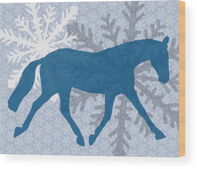 Art Wood Print featuring the photograph Winter Lengthen Trot by JAMART Photography