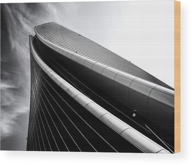 Tower Wood Print featuring the photograph Untitled #38 by Massimo Della Latta