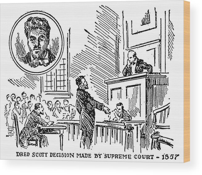 Dred Scott 1795 1858 4 Wood Print by Granger Fine Art America
