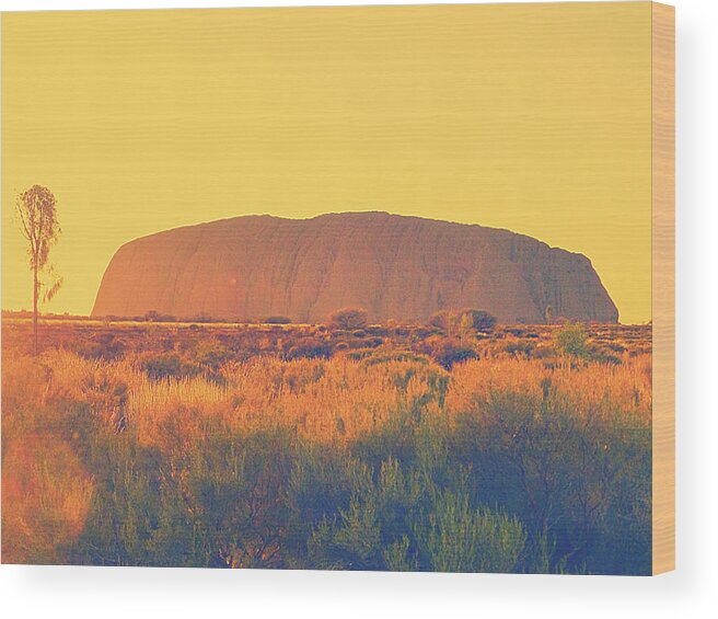 Uluru Wood Print featuring the photograph Uluru #45 by Girish J