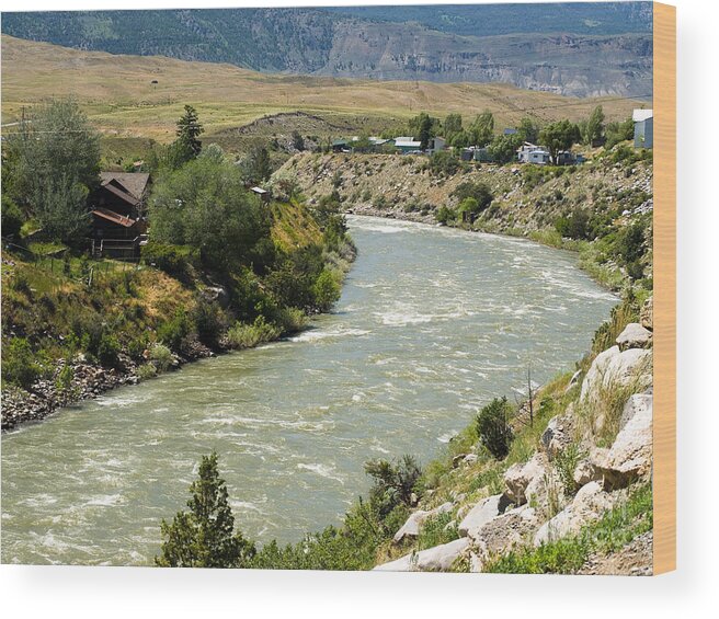 River Wood Print featuring the photograph Yellowstone River to Raft On by Tara Lynn