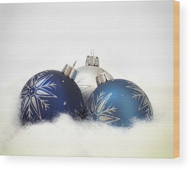 Christmas Wood Print featuring the photograph A Blue Christmas by Andrew Soundarajan