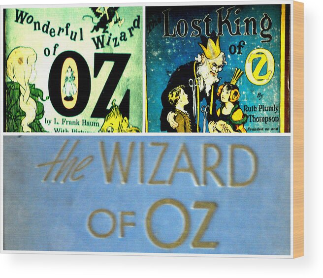Colllage Wood Print featuring the photograph A Tribut To The Oz by Jay Milo